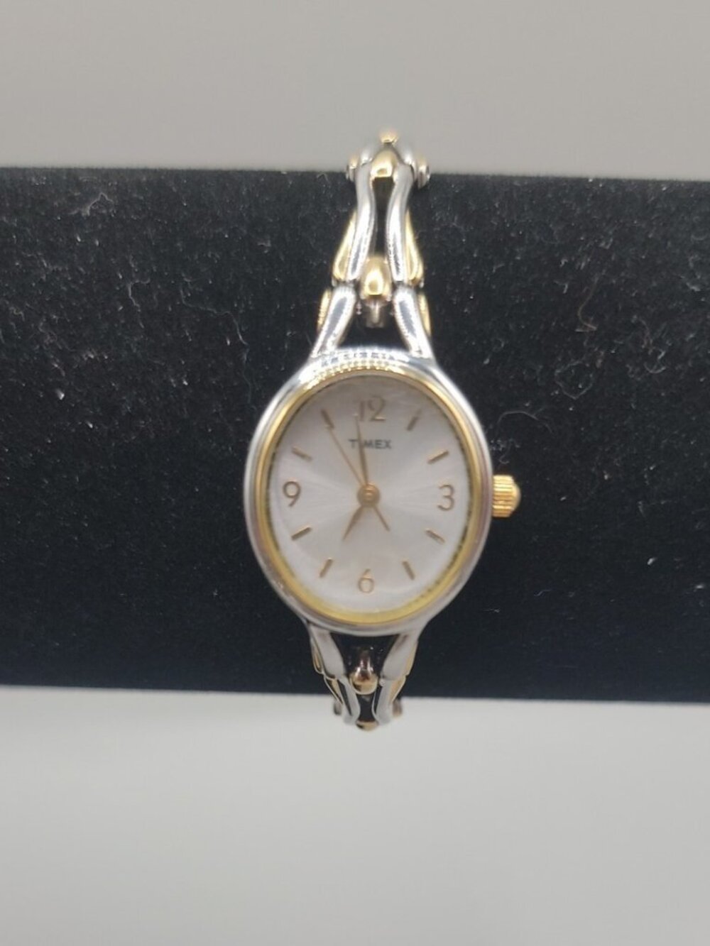 Vintage Timex Women's Two-Tone Watch N5 6.5" Bracelet w/Original Owner's Manual